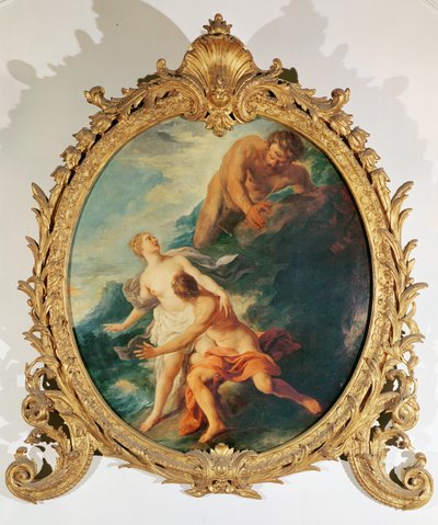 Polyphemus Surprising Acis and Galatea by Throwing a Rock at Them by Jean François de Troy